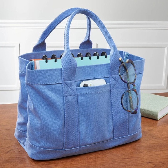 Tiny Canvas Tote and Pouch - Picture 2 of 13